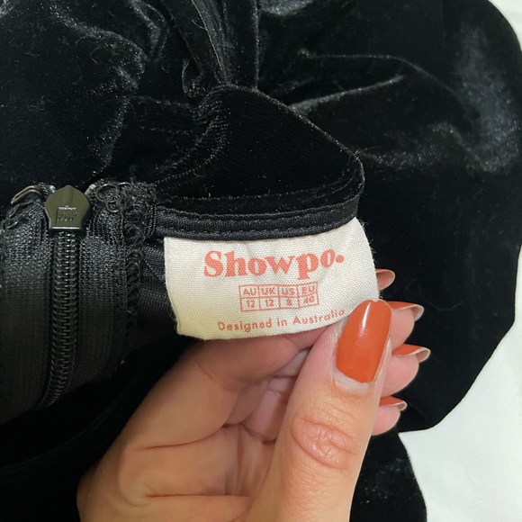 Showpo Black Square Neck Puff Sleeve Mini Dress - Picture 3 of 3